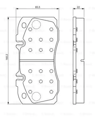накладки BOSCH 0 986 TB3 167