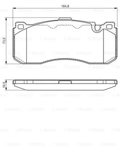 накладки BOSCH 0 986 TB3 181