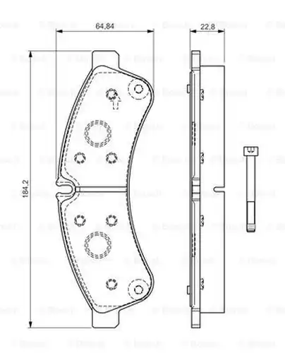 накладки BOSCH 0 986 TB3 191