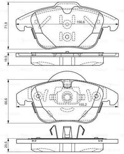 накладки BOSCH 0 986 TB3 192