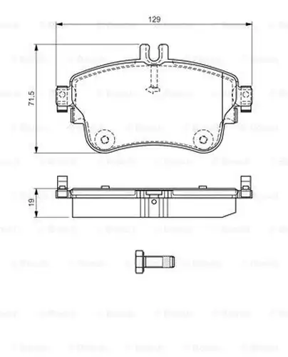 накладки BOSCH 0 986 TB3 194