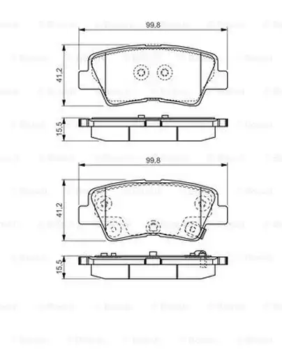 накладки BOSCH 0 986 TB3 203