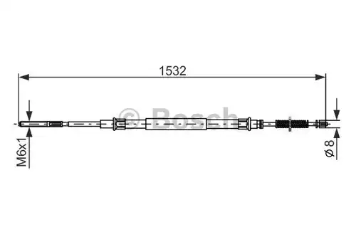 жило за ръчна спирачка BOSCH 1 987 477 215
