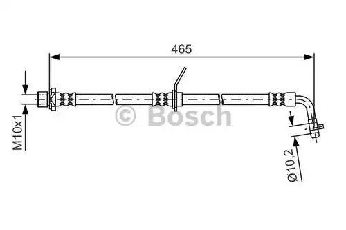спирачен маркуч BOSCH 1 987 481 612
