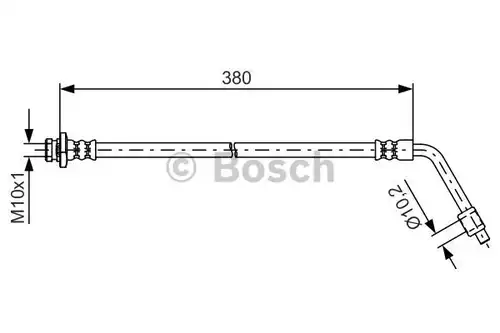 спирачен маркуч BOSCH 1 987 481 623