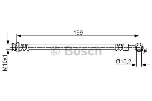 спирачен маркуч BOSCH 1 987 481 698