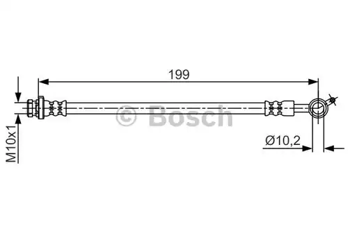 спирачен маркуч BOSCH 1 987 481 699
