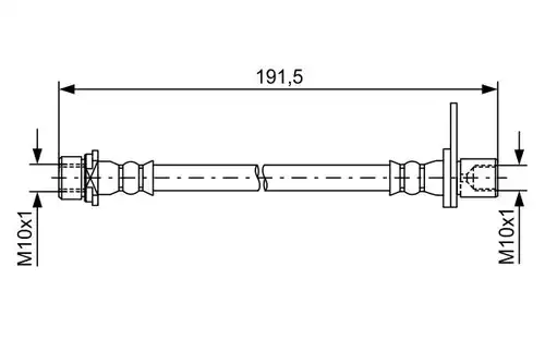 спирачен маркуч BOSCH 1 987 481 738