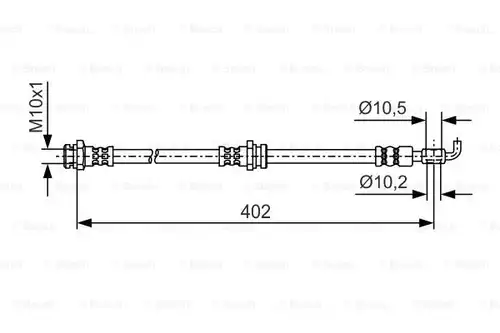 спирачен маркуч BOSCH 1 987 481 A46