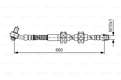 спирачен маркуч BOSCH 1 987 481 A49