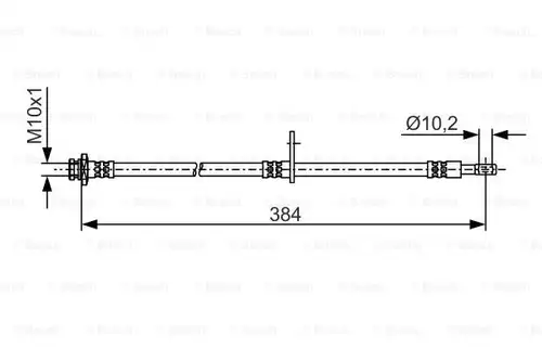 спирачен маркуч BOSCH 1 987 481 A54