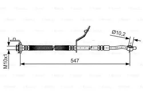 спирачен маркуч BOSCH 1 987 481 A56