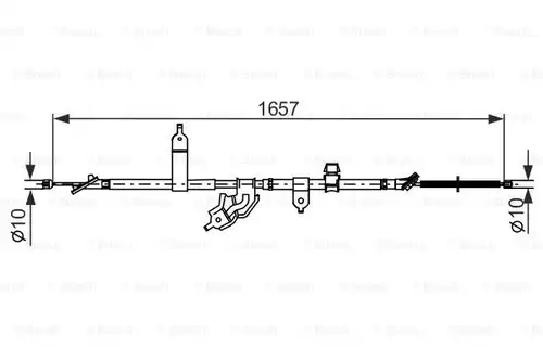 жило за ръчна спирачка BOSCH 1 987 482 463