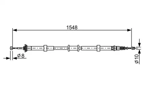 жило за ръчна спирачка BOSCH 1 987 482 528
