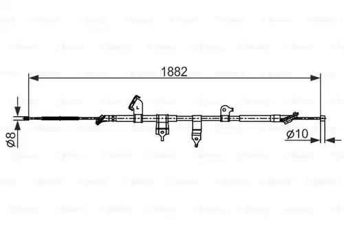 жило за ръчна спирачка BOSCH 1 987 482 567