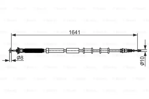 жило за ръчна спирачка BOSCH 1 987 482 582