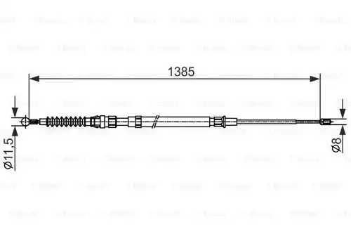жило за ръчна спирачка BOSCH 1 987 482 584