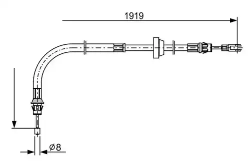 жило за ръчна спирачка BOSCH 1 987 482 710