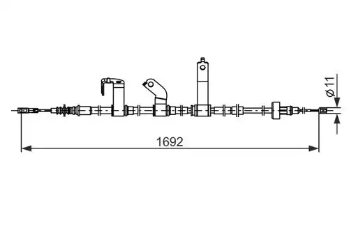 жило за ръчна спирачка BOSCH 1 987 482 841