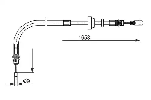 жило за ръчна спирачка BOSCH 1 987 482 879