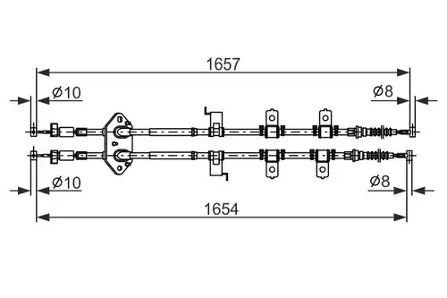 жило за ръчна спирачка BOSCH 1 987 482 896