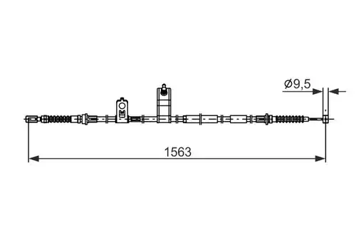 жило за ръчна спирачка BOSCH 1 987 482 897