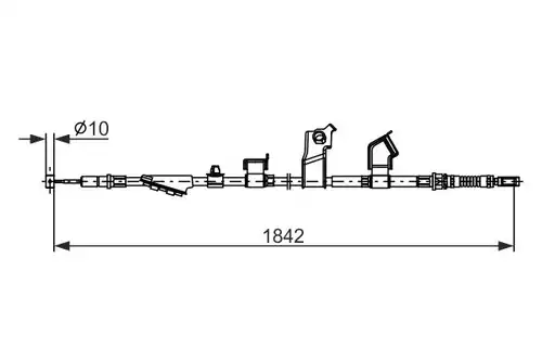 жило за ръчна спирачка BOSCH 1 987 482 911