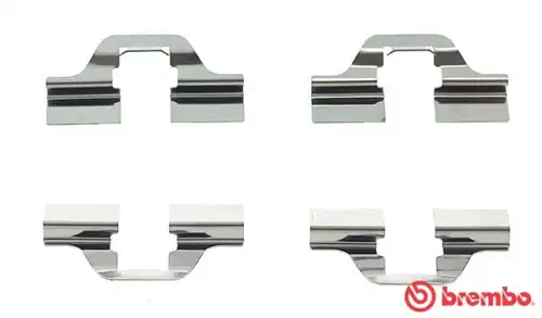 комплект принадлежности, дискови накладки BREMBO A 02 205