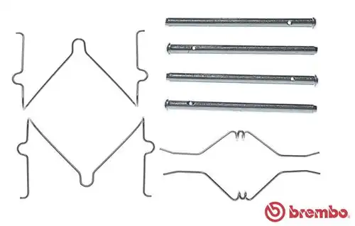 комплект принадлежности, дискови накладки BREMBO A 02 263