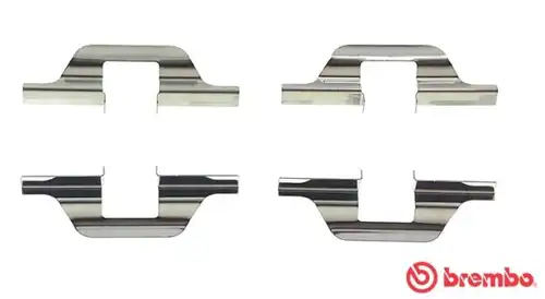 комплект принадлежности, дискови накладки BREMBO A 02 304