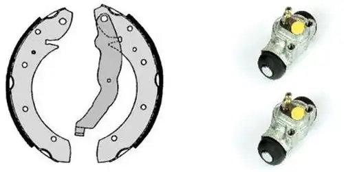 комплект спирачна челюст BREMBO H 06 009