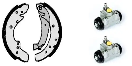 комплект спирачна челюст BREMBO H 23 035