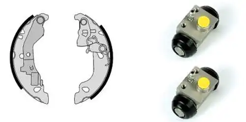 комплект спирачна челюст BREMBO H 23 046