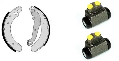 комплект спирачна челюст BREMBO H 24 012