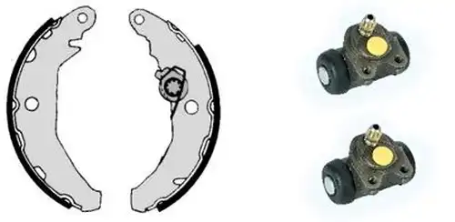 комплект спирачна челюст BREMBO H 24 019