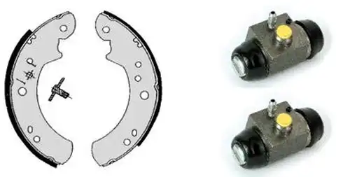 комплект спирачна челюст BREMBO H 24 030