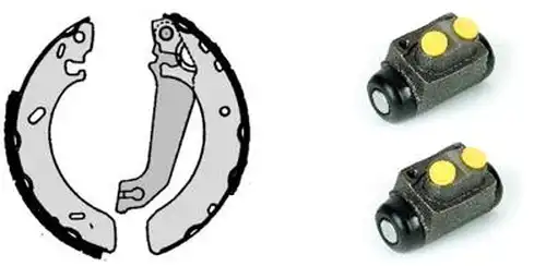 комплект спирачна челюст BREMBO H 24 032