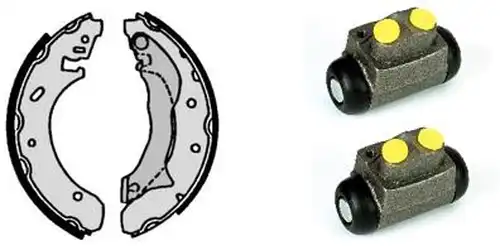 комплект спирачна челюст BREMBO H 24 043