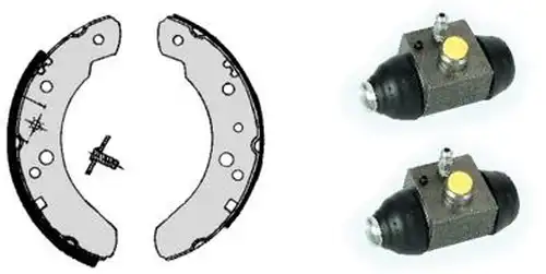 комплект спирачна челюст BREMBO H 24 067