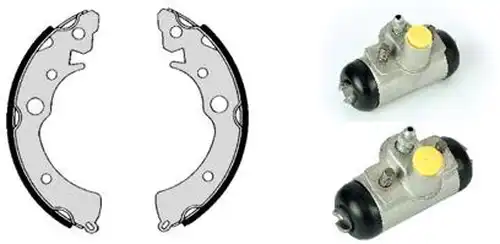 комплект спирачна челюст BREMBO H 28 005