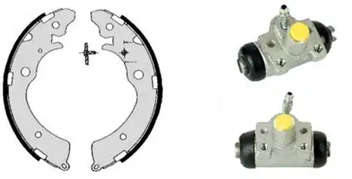 комплект спирачна челюст BREMBO H 28 009