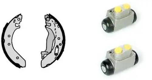 комплект спирачна челюст BREMBO H 52 011