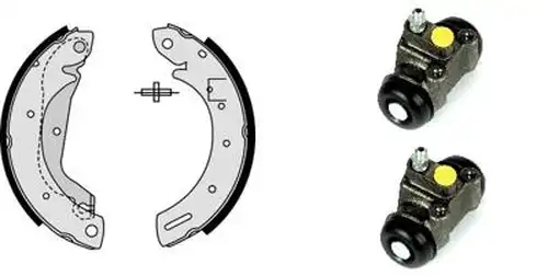 комплект спирачна челюст BREMBO H 56 011