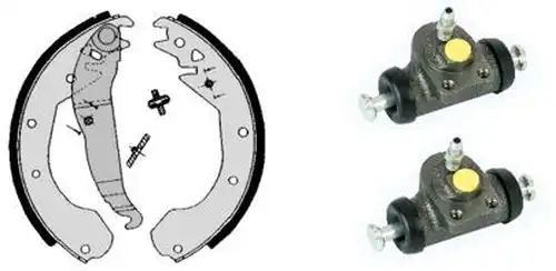 комплект спирачна челюст BREMBO H 59 023