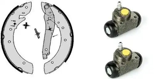 комплект спирачна челюст BREMBO H 61 032