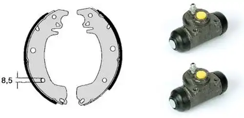 комплект спирачна челюст BREMBO H 68 020