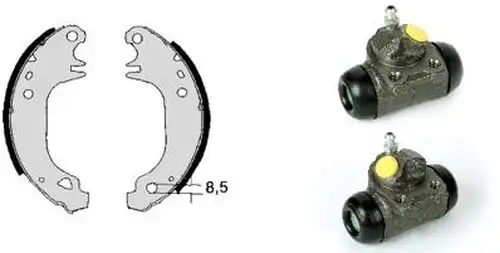 комплект спирачна челюст BREMBO H 68 025