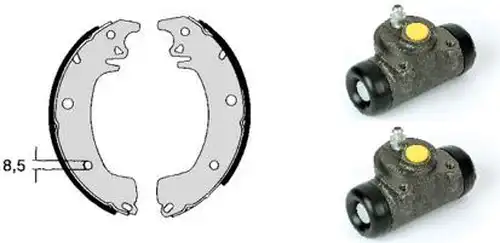 комплект спирачна челюст BREMBO H 68 028