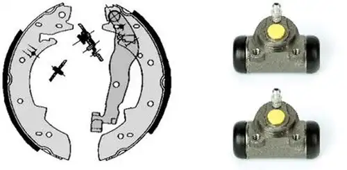 комплект спирачна челюст BREMBO H 68 053