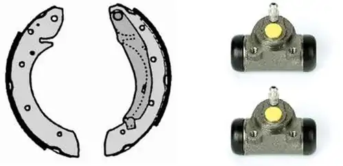 комплект спирачна челюст BREMBO H 68 062